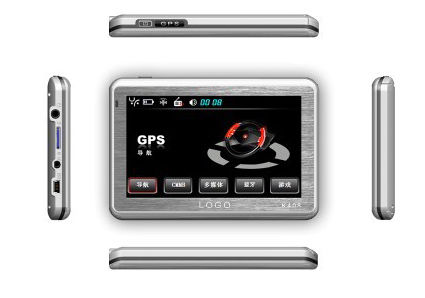 4.3 ιντσών Παρόμοιο σύστημα πλοήγησης GPS V4307 + πομπό FM + κάρτα SD (μέχρι 8G)